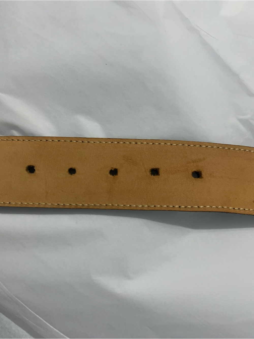 Harold's Powell Black Leather Belt with Bamboo-Style Buckle - Picture 10 of 16